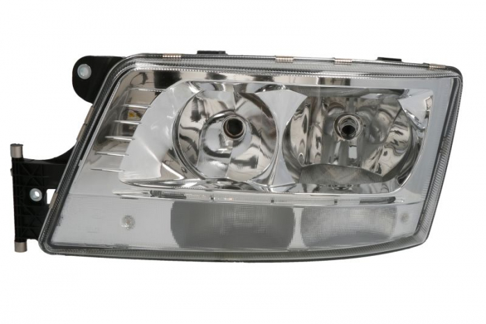 Far stanga (2 H7 2 LED PY21W, manual, cu lumina de zi, culoare insert: crom platinat) EURO 6 potrivit MAN TGS I, TGX I 09.16-09.21