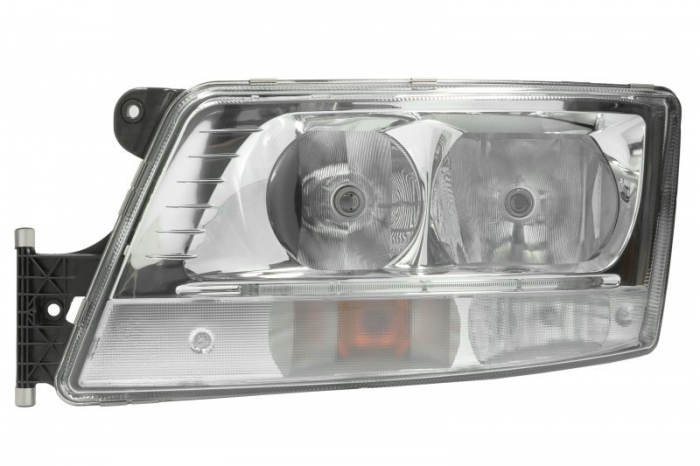 Far stanga (2 H7 H21W LED PY21W, electric, cu motor, cu lumina de zi, culoare insert: crom platinat, culoare indicator: transparent) potrivit MAN TGX I 06.06-09.21