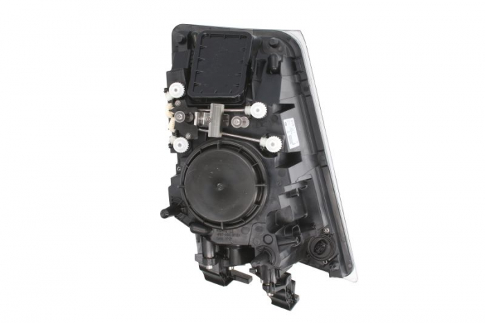 Far stanga (2*H7/LED/PY21W, reglaj electric cu becuri, insertii crom, Semnalizator transparent) VOLVO FH, FH 16, FH II, FM dupa 2005 [2]