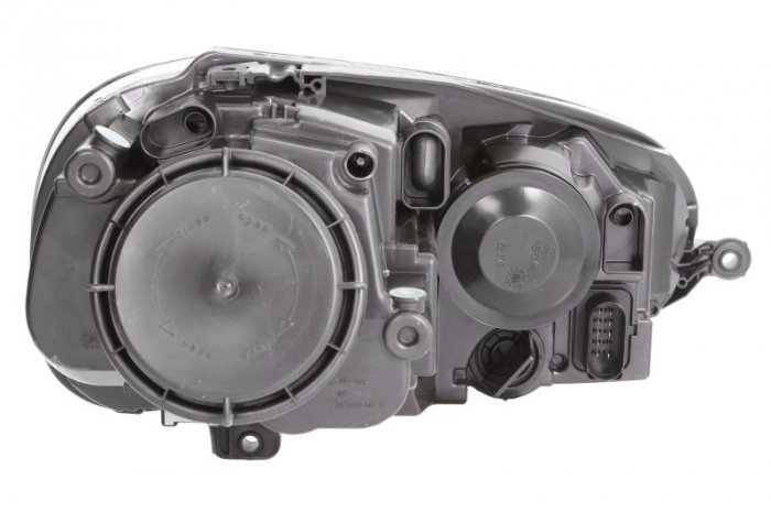 Far stanga (2*H7, reglaj electric, cu motoras, fundal negru/argintiu) VW GOLF, JETTA 2003-2010 [2]