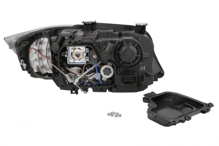 Far Stanga potrivit BMW 3 (E90), 3 (E91) pana in 2012 (bi-xenon, D1S/H8/LED, electric, cu motor, culoare insert: negru) [2]