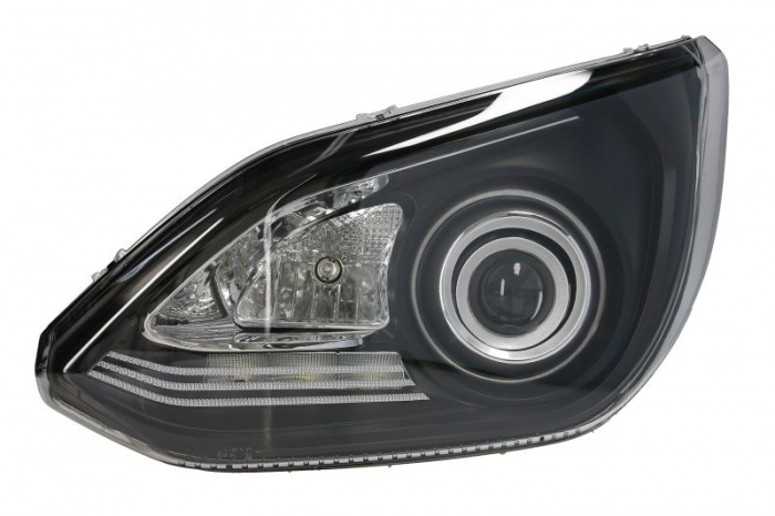 Far stanga (Bi-Xenon H15 LED, culoare insert: negru) potrivit SETRA 500 01.12-