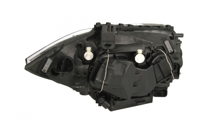 Far stanga (D1S/H7, reglaj electric, cu motoras, fundal cromat) BMW Seria 1 2003-2007 [2]