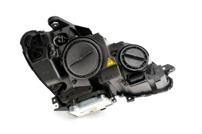 Far stanga (D1S/H7, reglaj electric, cu motoras, fundal cromat) MERCEDES Clasa C 2007-2013 [3]