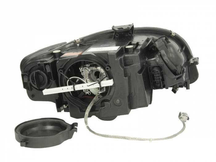 Far stanga (D1S, reglaj electric, cu motoras, fundal negru/insertii crom) AUDI A4 2004-2008 [2]