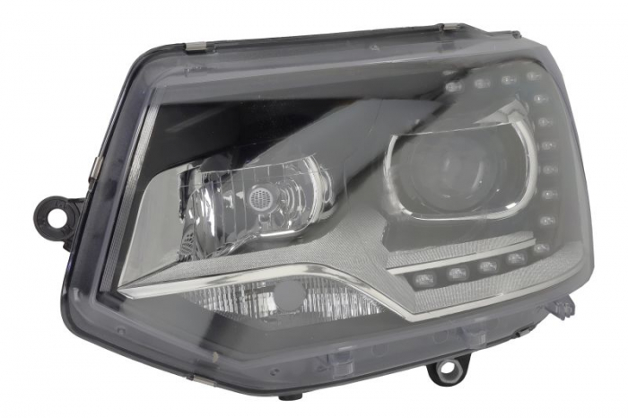 Far Stanga (D3S H7 LED PY24W, electric, cu motor, culoare insert: cromat, culoare semnalizator: transparent) potrivit VW MULTIVAN T5, TRANSPORTER T5
