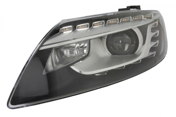 Far stanga (D3S LED, electric, cu motor) potrivit AUDI Q7 4L 05.10-08.15