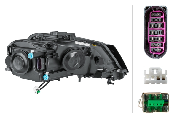 Far stanga (D3S/LED, electric, cu motoras, bixenon) AUDI A3 2008-2012 [2]