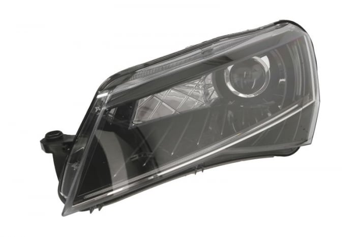 Far stanga D3S LED, electric, cu motoras, cu lumini curba SKODA SUPERB 3 III