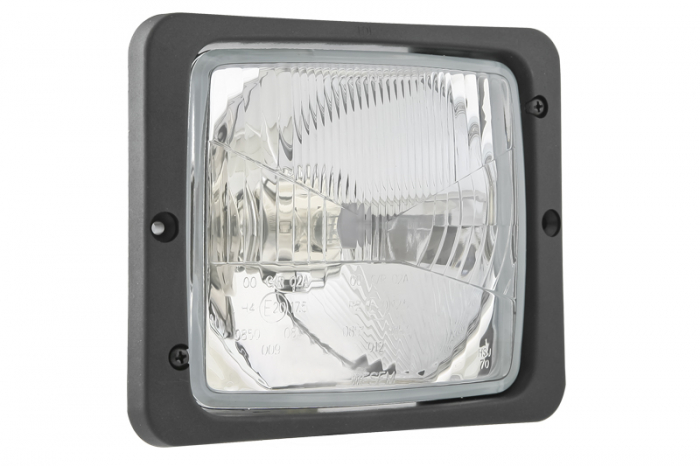 Far stanga dreapta (H4, manual, main bulb seal, culoare insert: crom platinat) potrivit FENDT F; ZETOR 4000, 5000, 6000; ATLAS 1000; CASE IH 1000, 400, 500, 600, 700, 800, 900