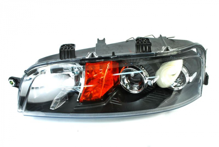Far stanga (H1 H3, electric, fundal negru) FIAT PUNTO 1999-2003