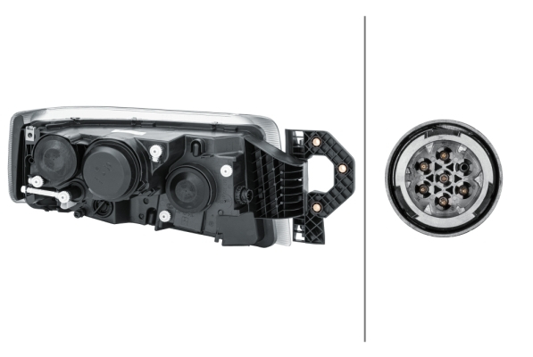 Far Stanga (H1/H3/H7/PY21W/W5W, manual, halogen, functii aditionale: lumina faza lungasemnalizator de rotire, Lampi de pozitie, Lumini de ceata, faza scurta, culoare interior: negru, culoar [2]