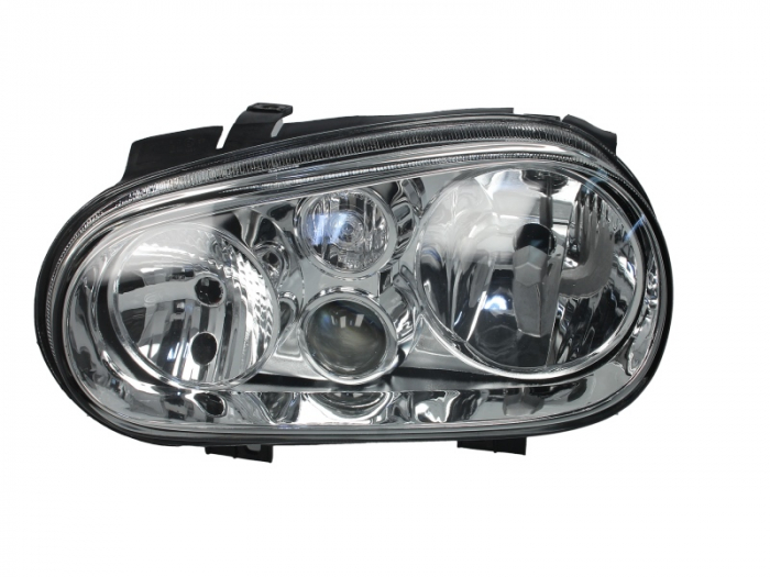 Far stanga (H1/H3/H7, reglaj electric, fundal cromat) VW GOLF IV [2]