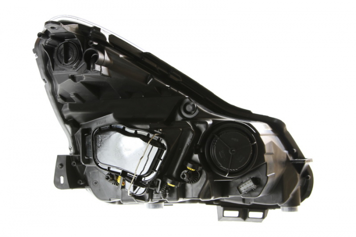 Far Stanga (H1/H7, electric, cu motor, halogen, culoare interior cromat, culoare semnalizator: transparent) potrivit OPEL CORSA D [2]