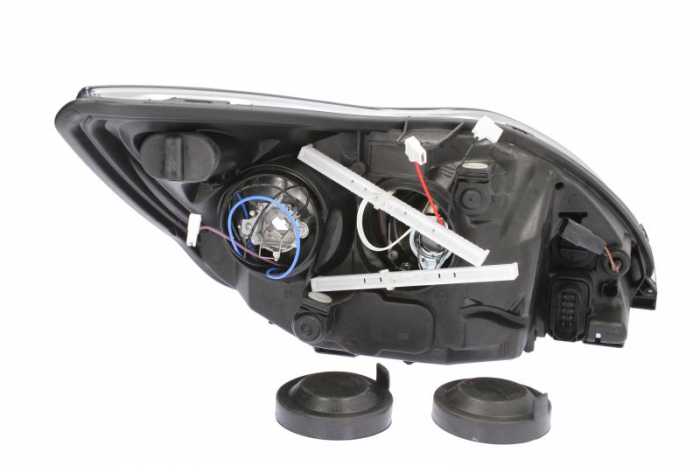 Far stanga H1/H7, electric, cu motoras, interior negru FORD FOCUS II [2]