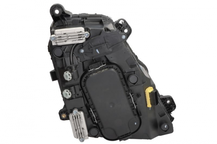 Far stanga (H1/H7/LED, electric, cu motor, cu lumina de zi, culoare insert: crom platinat, culoare indicator: alb) potrivit VOLVO FH III, FM III 02.20- [2]