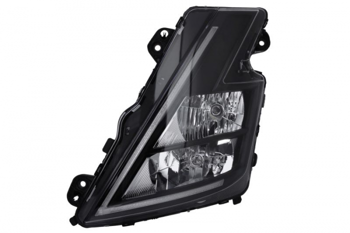 Far stanga (H1 H7 LED, electric, cu motor, cu lumina de zi, culoare insert: negru, culoare indicator: alb) potrivit VOLVO FH16 III 02.20-