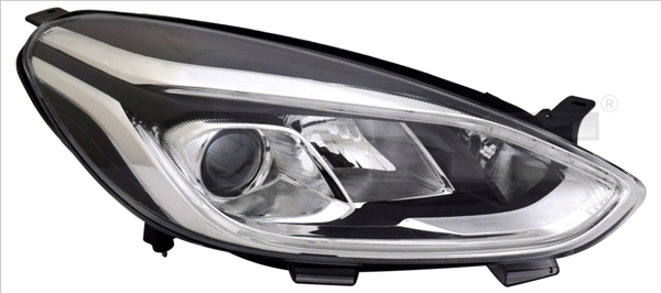 Far stanga (H1 H7 LED, electric, cu motor, fara controler LED) potrivit FORD FIESTA VII 04.17-11.21