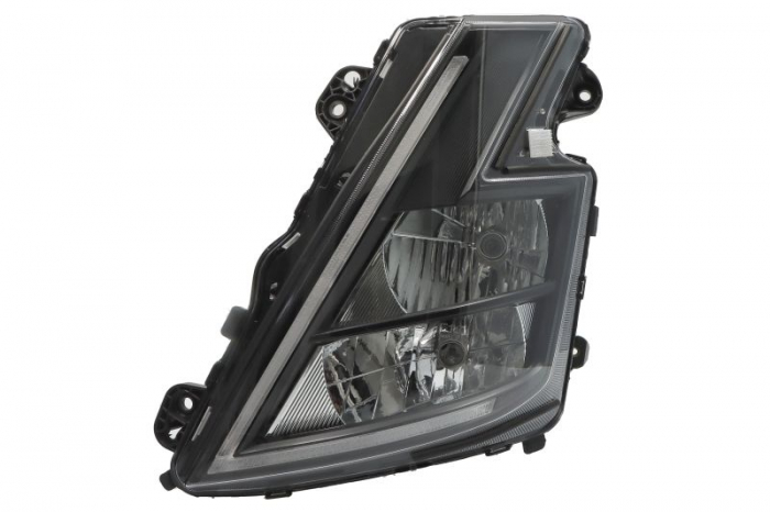 Far stanga (H1 H7 LED, manual, cu lumina de zi, culoare insert: negru, culoare indicator: alb) potrivit VOLVO FH16 III 02.20-