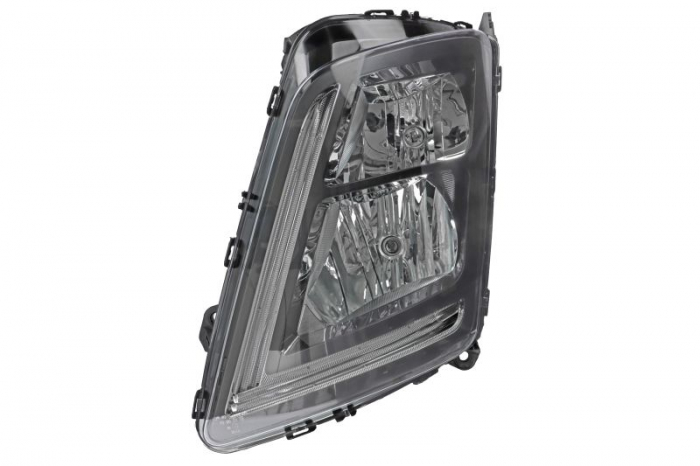 Far stanga (H1 H7 LED, manual, culoare insert: negru) potrivit VOLVO FH II, FMX II 01.10-