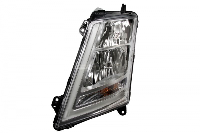 Far stanga (H1 H7 LED PY21W, manual, culoare insert: argintiu) potrivit VOLVO FH II 01.12-
