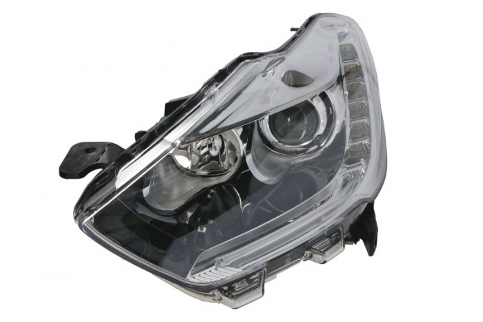 Far stanga (H1 H7 LED, reglaj electric cu lumini de zi, fundal cromat) CITROEN DS5 2011-2015