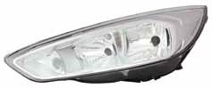 Far stanga (H1 H7 LED, reglaj electric cu motoras, fundal cromat) FORD FOCUS 2014-2018