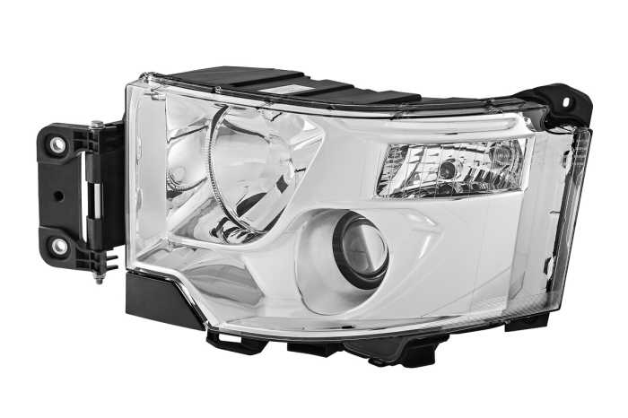 Far Stanga H1/H7/P21W/W5W, electric, cu motor, functie lumini de zi, culoare insert: cromat, culoare semnalizator: transparent potrivit RVI C, T dupa 2013 [2]