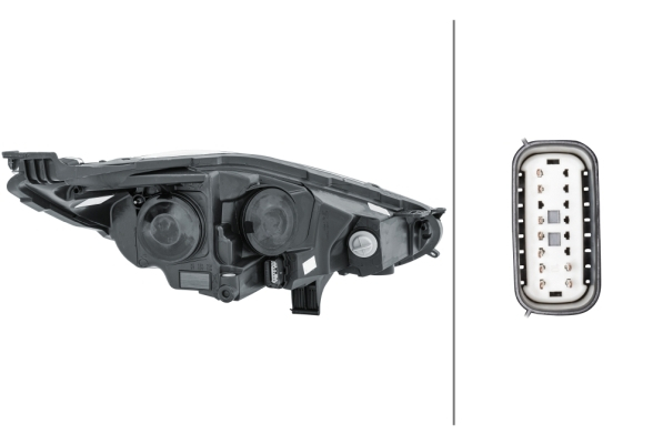 Far Stanga (H1/H7/PY21W, electric, cu motor, halogen) potrivit FORD FIESTA VI 01.13- [2]