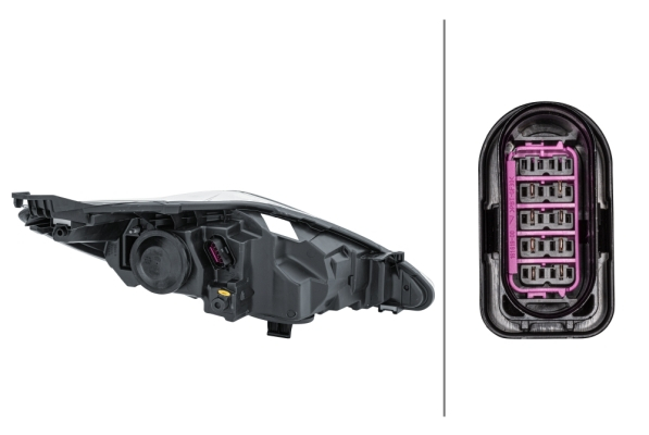 Far Stanga H1/H7/PY21W/W5W, electric, cu motor, halogen potrivit FORD FIESTA V, FIESTA VI -01.13 [2]