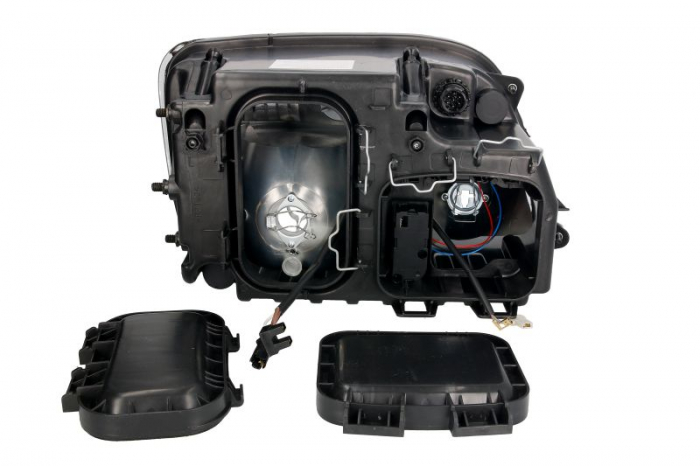 Far stanga potrivit MERCEDES ACTROS MP2 / MP3 (H1/H7/PY21W/W5W, electric, cu motor) [2]