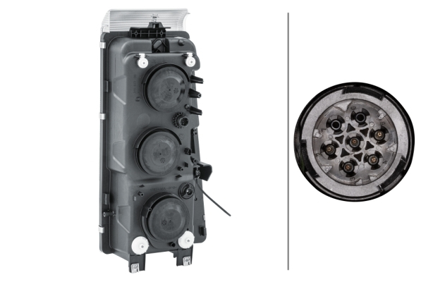 Far stanga (H1/H7/PY21W/W5W, fundal cromat, fundal transparent) RENAULT RVI MAGNUM dupa 2004 [2]