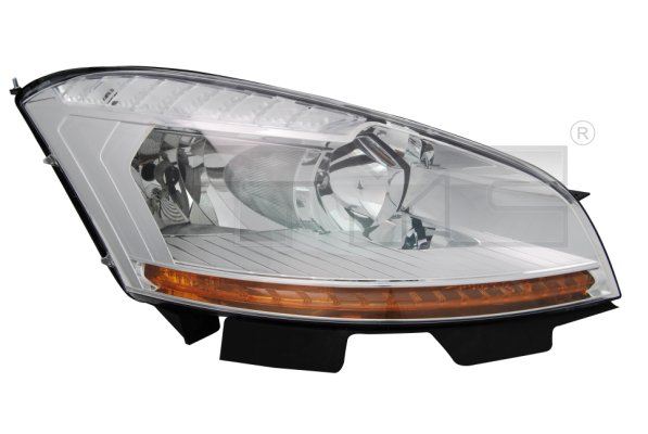 Far stanga (H1 H7, reglaj electric, cu motoras, fundal cromat) CITROEN C4 PICASSO 2006-2010