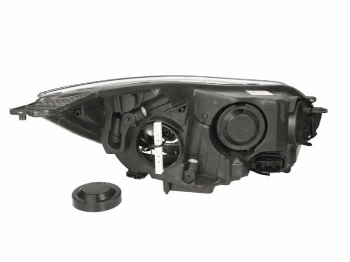 Far stanga (H1/H7, reglaj electric, cu motoras, fundal negru) FORD FOCUS III [2]