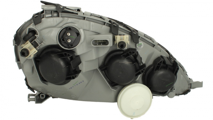 Far stanga (H1/H7, reglaj electric, fundal argintiu, fundal transparent) MERCEDES Clasa A 1997-2004 [2]