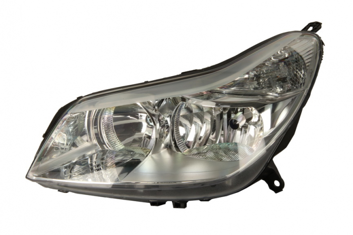 Far stanga (H1 H7, reglaj electric, fundal cromat, fundal transparent) CITROEN C5 II 2004-2008