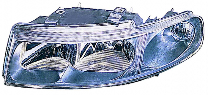 Far stanga (H1 H7, reglaj electric, manual, fundal negru) SEAT LEON, TOLEDO 1998-2006