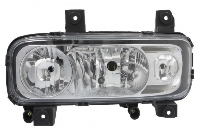 Far stanga (H1 H7 W5W, electric, cu motor, cu lumina de ceata) potrivit MERCEDES ATEGO 2, ATEGO 3 10.04-