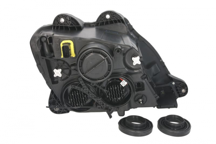 Far stanga (H1/LED/PY21W, manual, insertii crom, Semnalizator transparent) DAF CF, XF dupa 2012 [2]