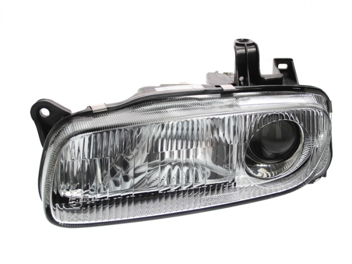 Far stanga (H1, reglaj electric, fundal argintiu) MAZDA 323 F V