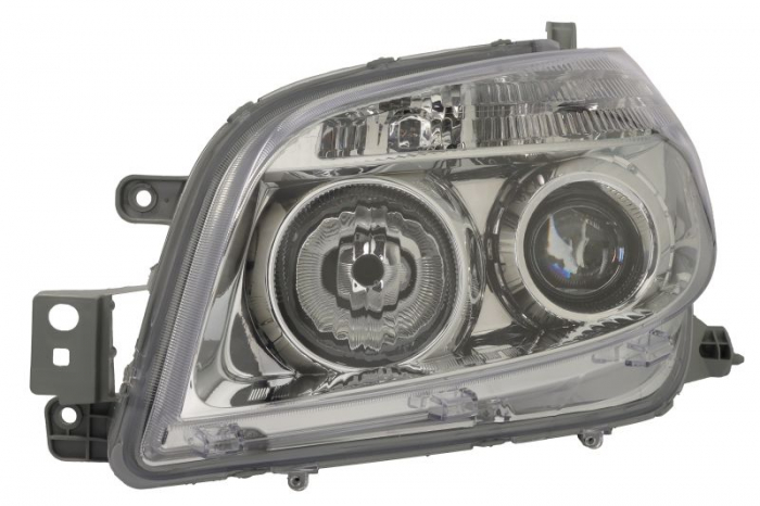 Far Stanga (H11 HB3, electric, manual, fara motoras, culoare insert: argintiu, culoare semnalizator: alb) potrivit DAIHATSU TERIOS