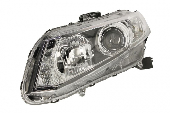 Far Stanga (H11 HB3 W21 WY21W, electric, cu motor, culoare insert: negru, culoare semnalizator: alb) potrivit HONDA CIVIC IX -12.15