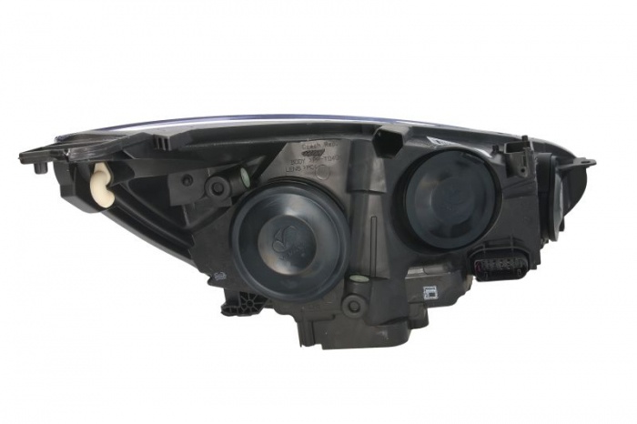 Far stanga (H15/H7, reglaj electric, cu motoras, cu lumini de zi, fundal cromat) FORD FOCUS 2014-2018 [2]