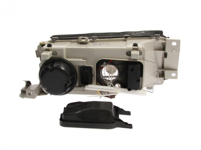 Far stanga (H3/H4, electric, cu motoras, fundal cromat) SKODA OCTAVIA I [2]