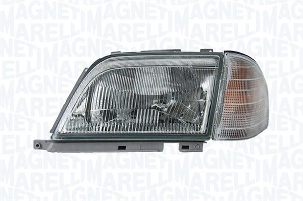 Far stanga (H4, electric, cu motoras, fundal argintiu) MERCEDES Clasa SL 1989-2001