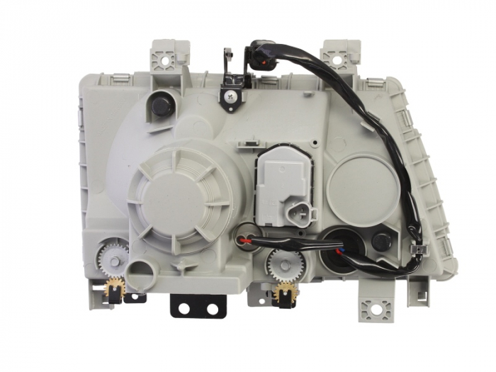 Far stanga (H4, electric, cu motoras, fundal argintiu) MITSUBISHI CANTER 2001-2010 [2]