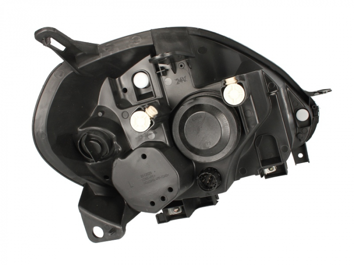 Far stanga (H4, electric, cu motoras, fundal cromat) ABARTH PUNTO FIAT PUNTO, PUNTO EVO [2]