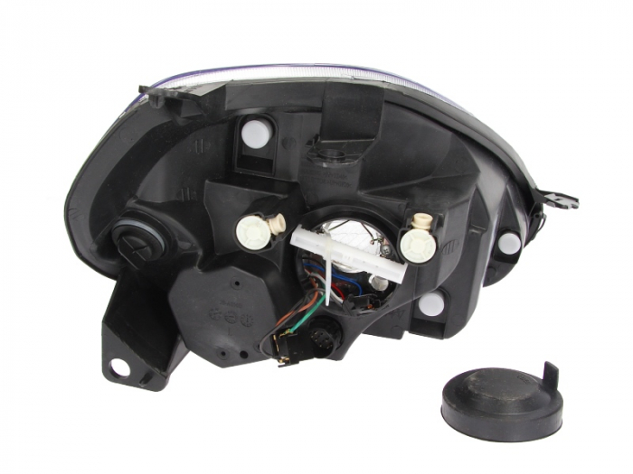 Far stanga (H4, electric, cu motoras, fundal cromat) FIAT PUNTO 2005-2012 [2]