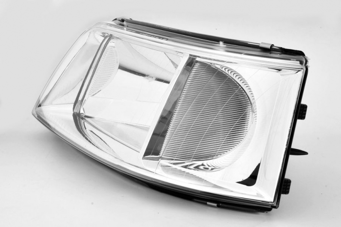 Far stanga (H4, electric, cu motoras, fundal cromat) VW TRANSPORTER 2003-2009 [2]