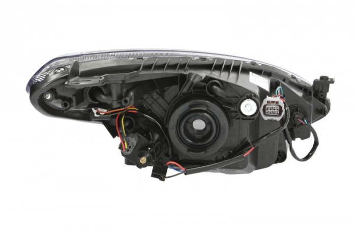 Far stanga (H4, electric, cu motoras, fundal negru) MAZDA 2 [2]